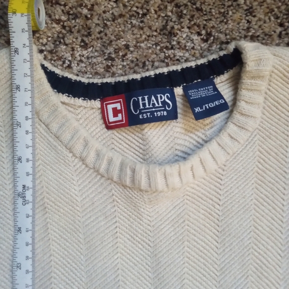Men's chaps XL tan sweater - Picture 2 of 6